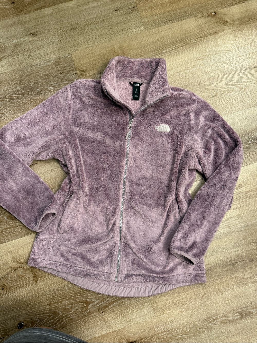 The North Face Women's Plush Full-Zip Teddy Jacket in Dusty Lavender